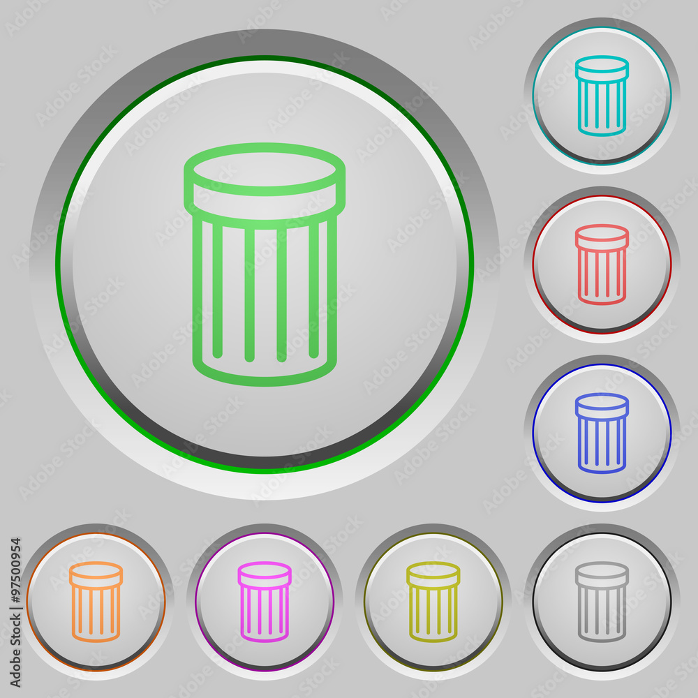 Trash push buttons Trash push buttons