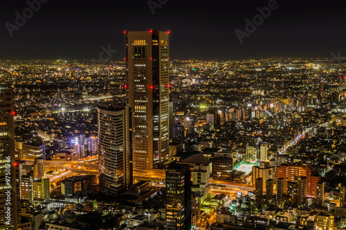 新宿のからの夜景 Night view of the Tokyo Shinjuku