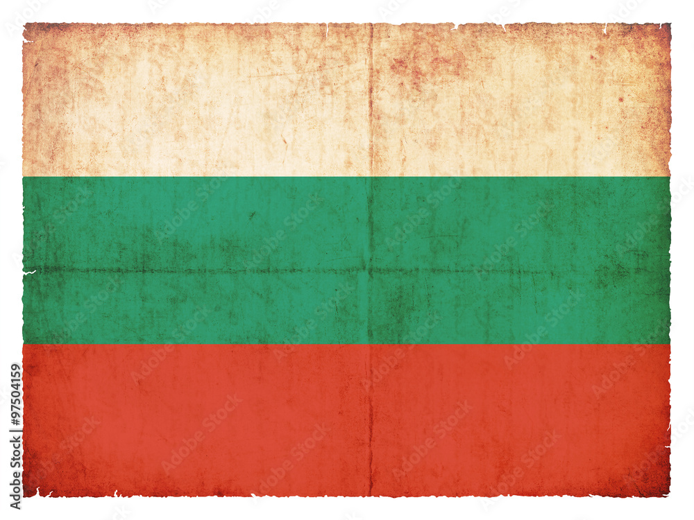 Grunge-Flagge Bulgarien Grunge-Flagge Bulgarien