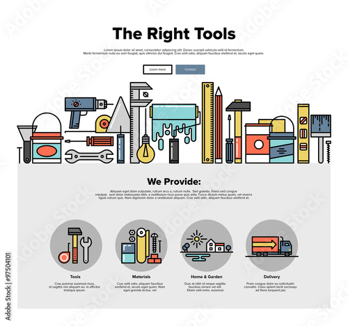 Tools store flat line web graphics