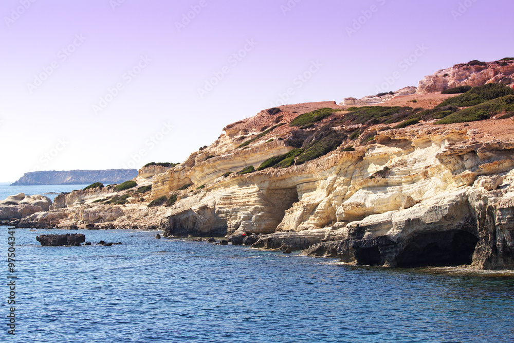 Rocky coast of Cyprus