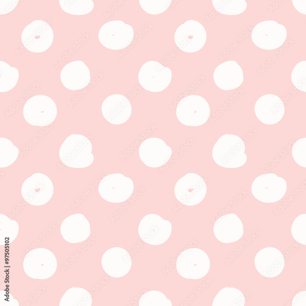 Hand drawn seamless pink dot texture Hand drawn seamless pink dot texture