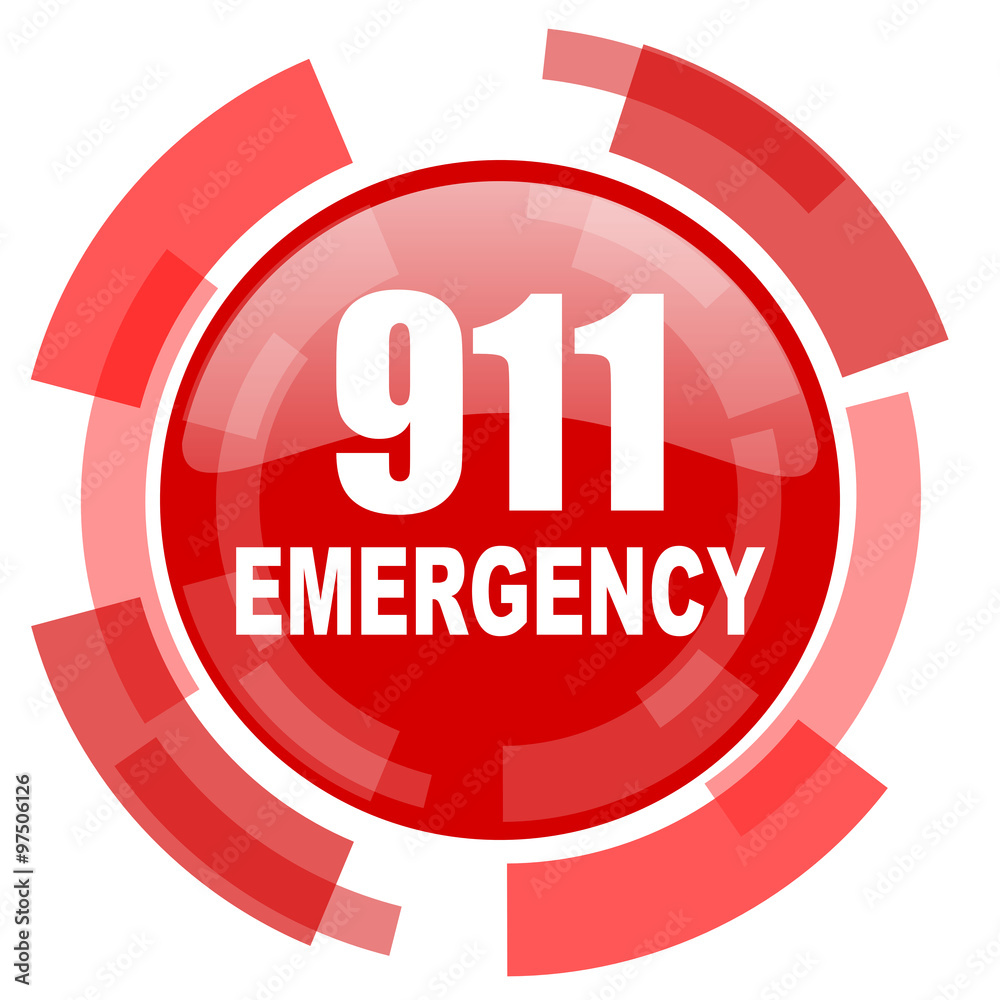 number emergency 911 red glossy web icon number emergency 911 red glossy web icon