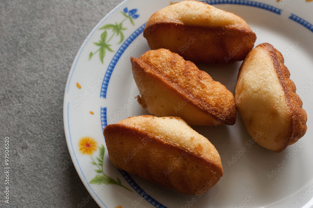 Madeleines in a plate Madeleines in a plate