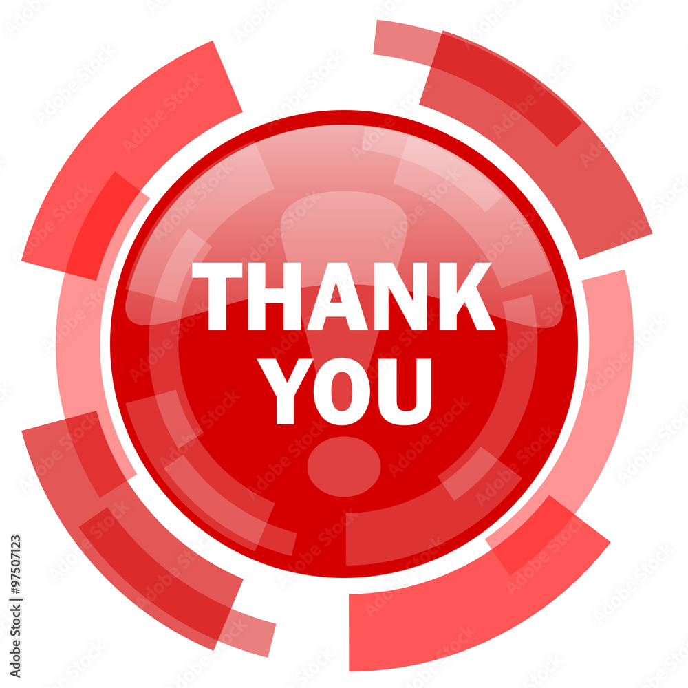 thank you red glossy web icon thank you red glossy web icon