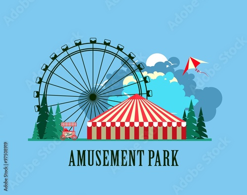 Amusement park poster