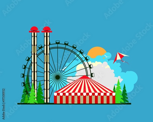 Amusement park poster