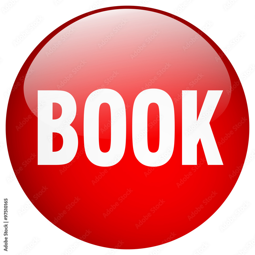 book red round gel isolated push button book red round gel isolated push button