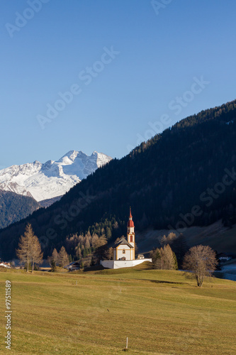 Berge in Tirol - kirche und Olperer photo