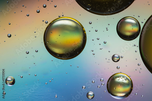 Obraz Krople oleju i wody