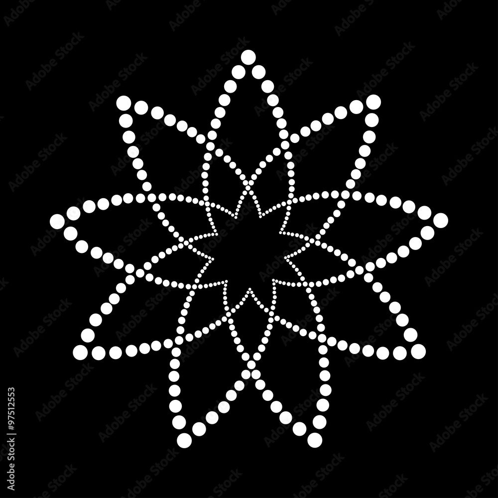 Abstract dotted shape.Vector design element Abstract dotted shape.Vector design element