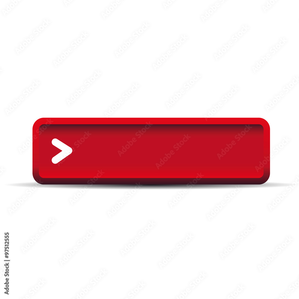 Red empty button vector Red empty button vector