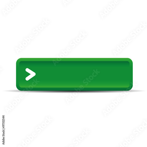 Green empty button vector
