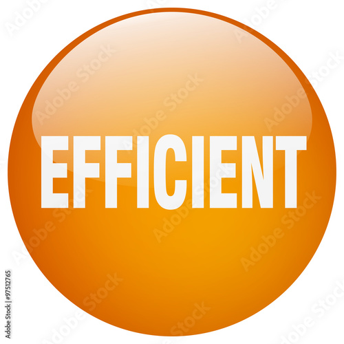 efficient orange round gel isolated push button