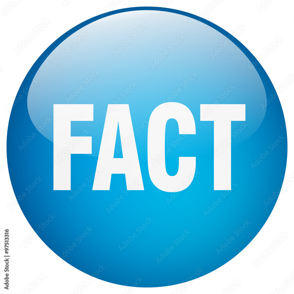 fact blue round gel isolated push button fact blue round gel isolated push button