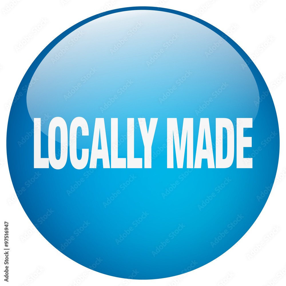 locally made blue round gel isolated push button locally made blue round gel isolated push button