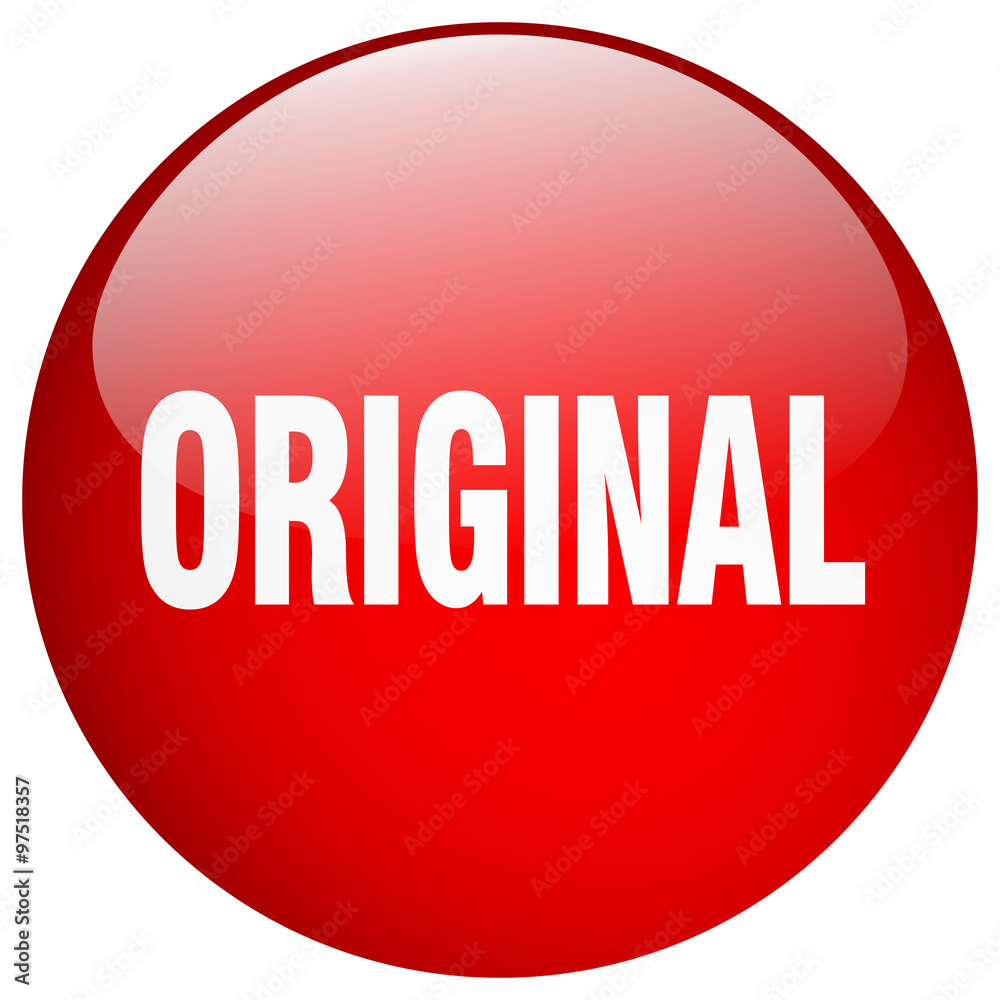 original red round gel isolated push button original red round gel isolated push button