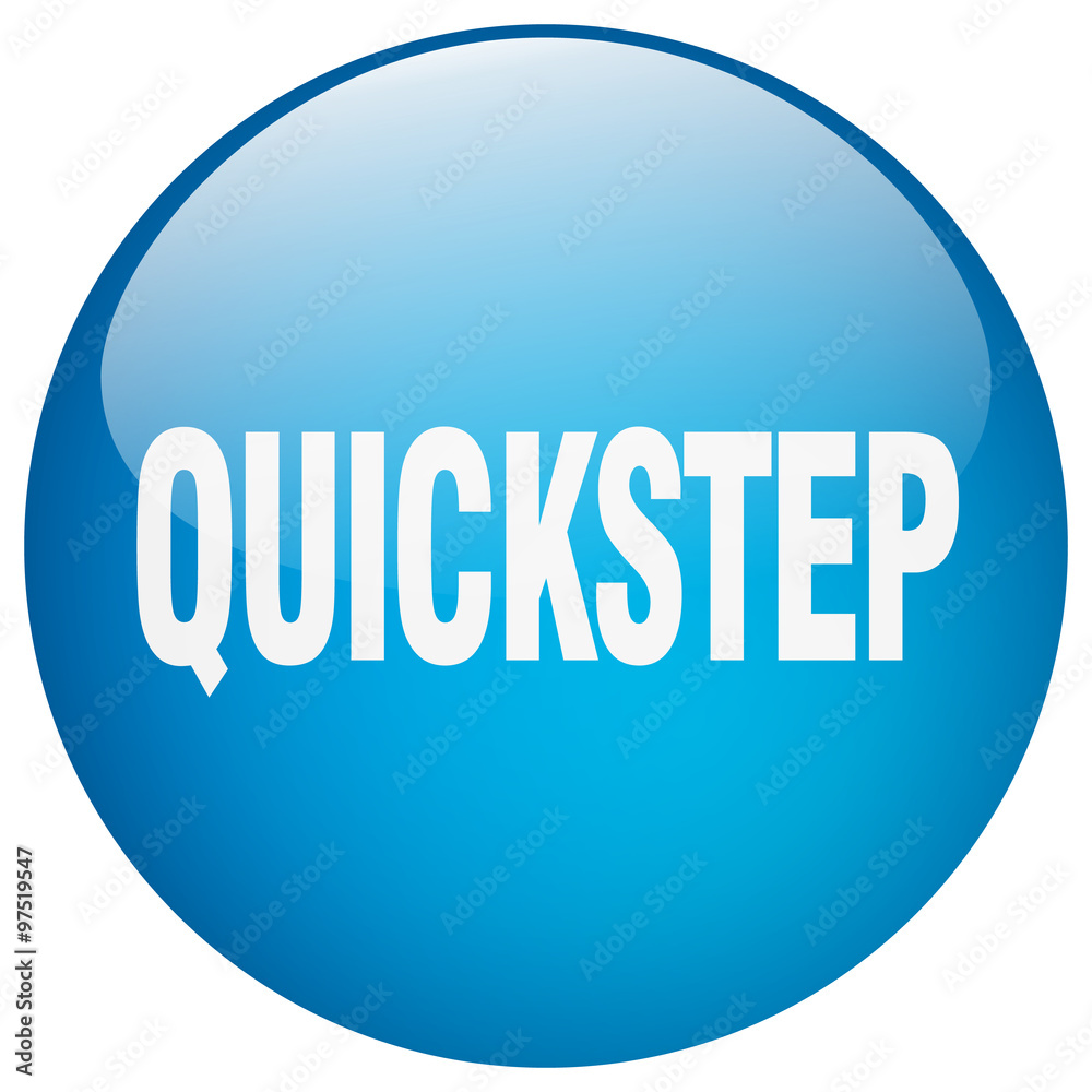 quickstep blue round gel isolated push button quickstep blue round gel isolated push button