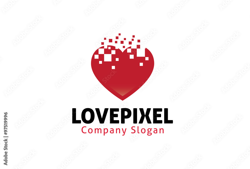 Love Pixel Design Illustration Love Pixel Design Illustration