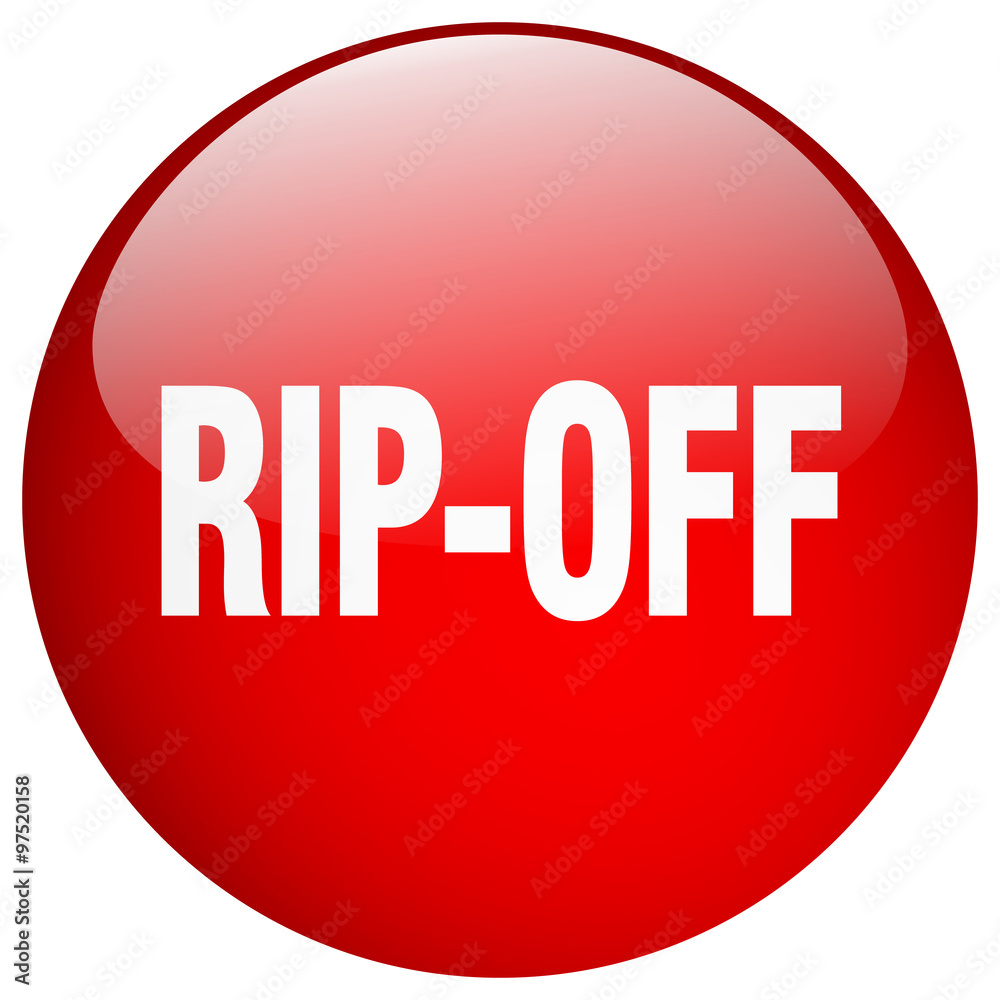 rip-off red round gel isolated push button rip-off red round gel isolated push button