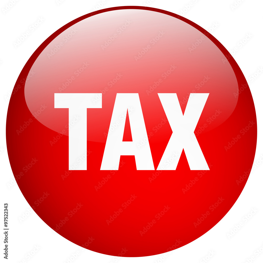 tax red round gel isolated push button tax red round gel isolated push button