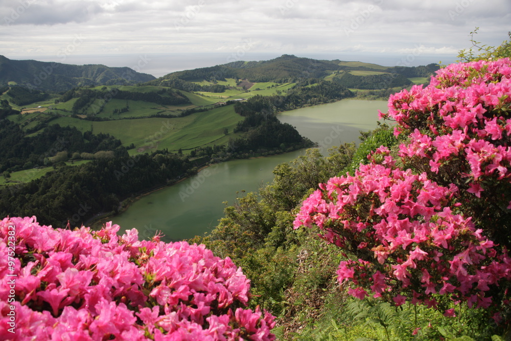 Naklejka premium Lagoa das Furnas - Azoren - Portugal