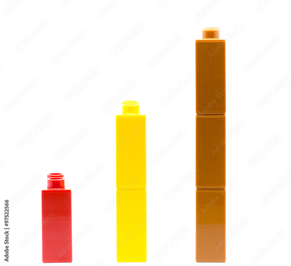 Bricks graph of Bricks bricks isolated on a white background. Bricks graph of Bricks bricks isolated on a white background.