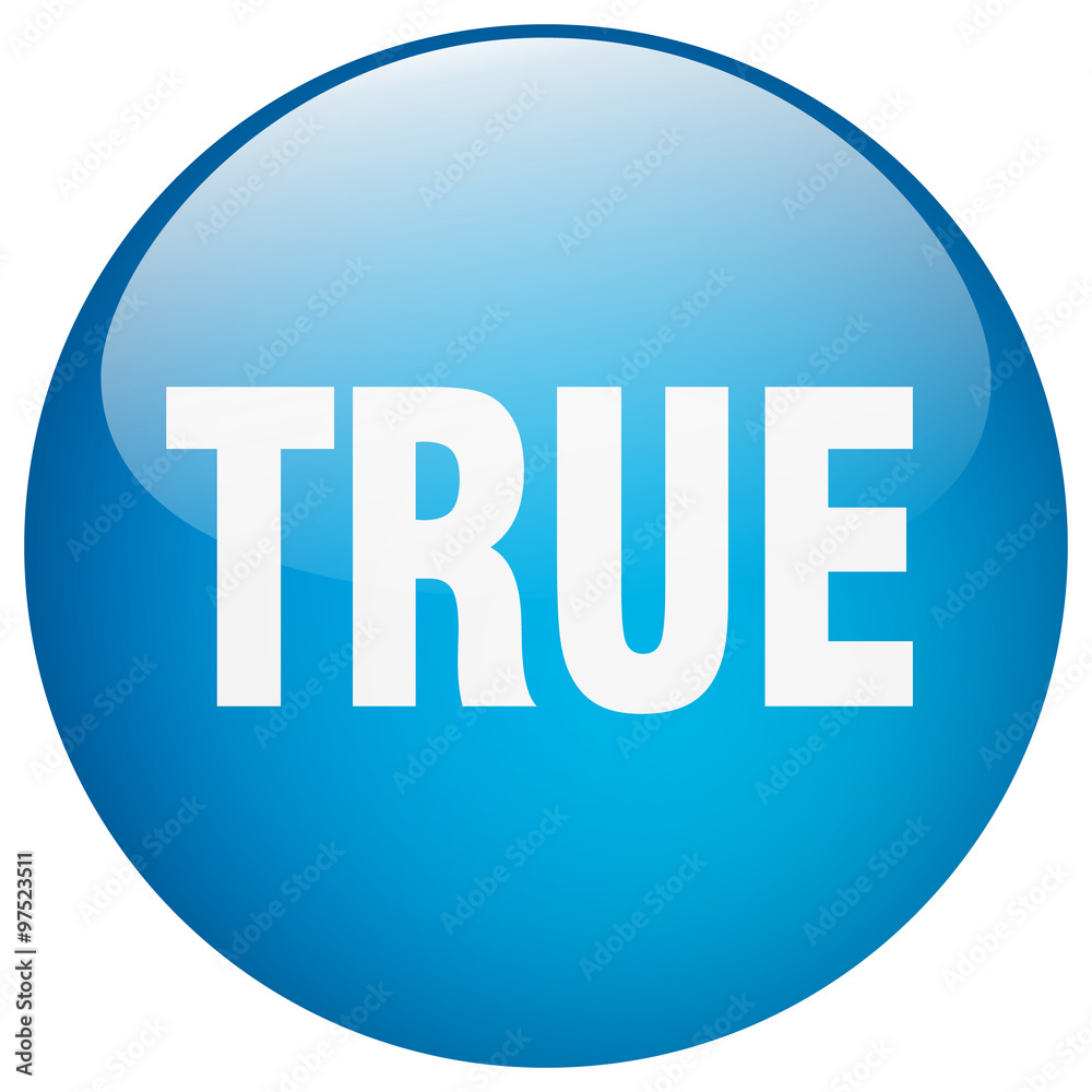 true blue round gel isolated push button true blue round gel isolated push button