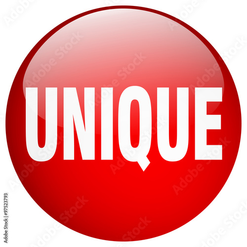 unique red round gel isolated push button