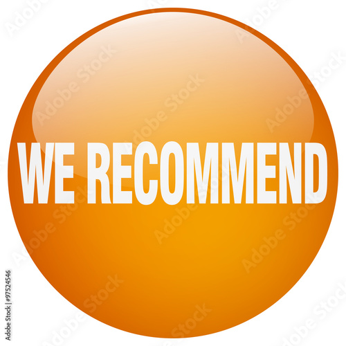 we recommend orange round gel isolated push button
