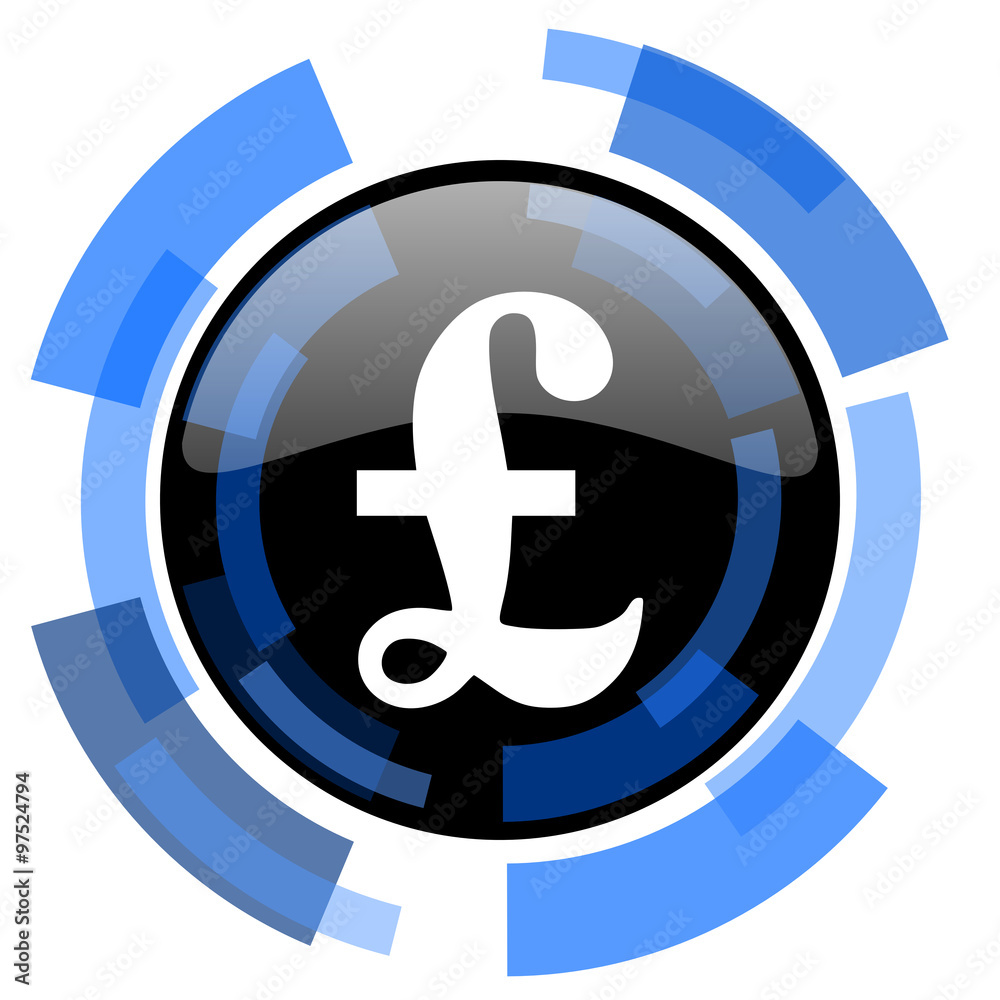 pound black blue glossy web icon pound black blue glossy web icon