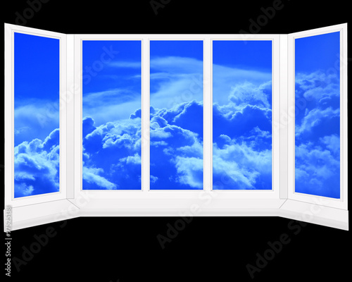 plastic windows overlooking the heaven