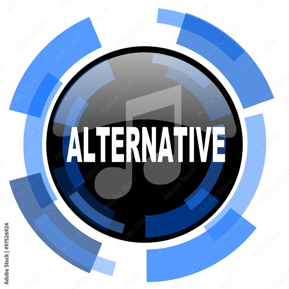 alternative music black blue glossy web icon alternative music black blue glossy web icon