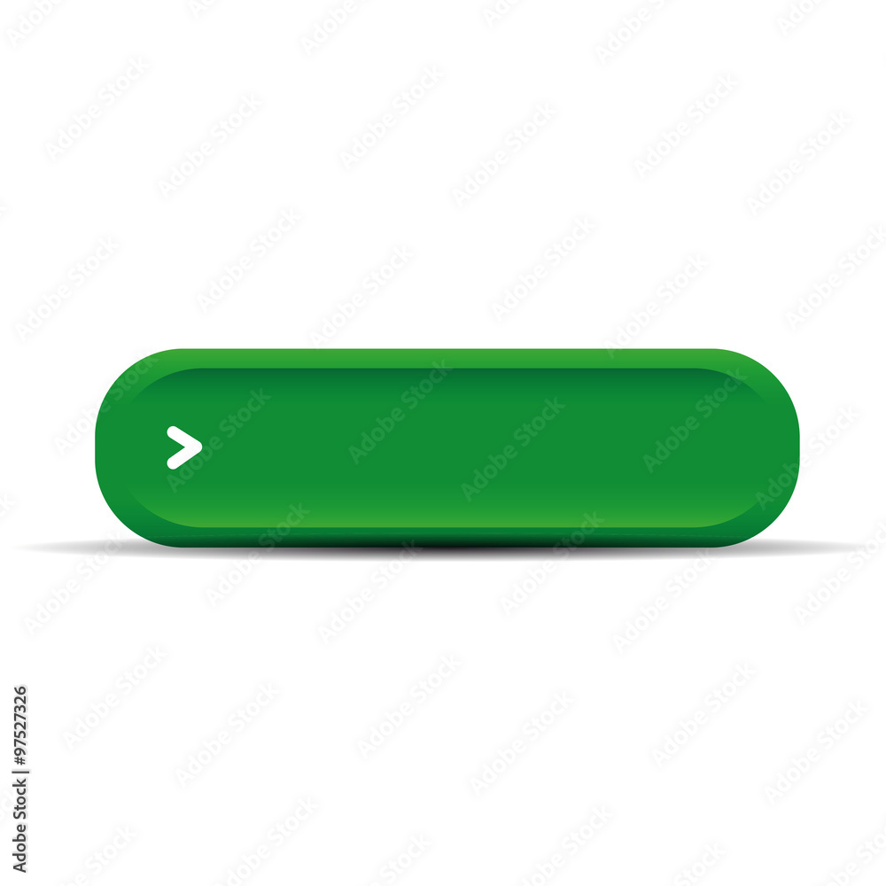 Green empty button vector Green empty button vector