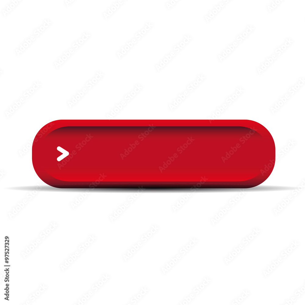 Red empty button vector Red empty button vector