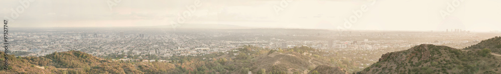 Panoramic view of Los angeles city
