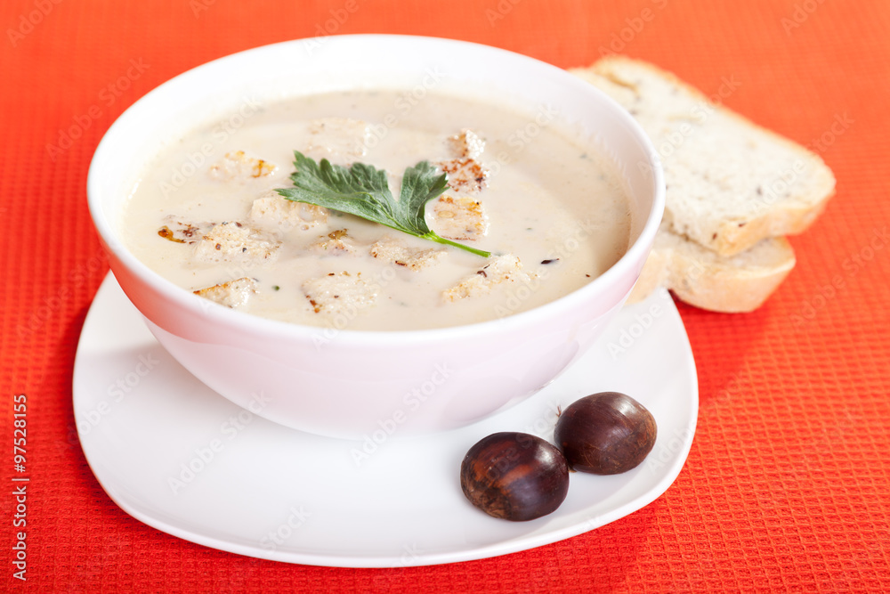 Chestnut cream soup Chestnut cream soup