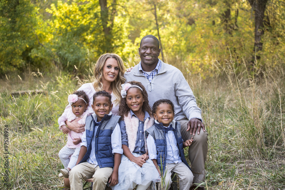© Brocreative - Beautiful Multi Ethnic Family Portrait Outdoors © Brocreative - Beautiful Multi Ethnic Family Portrait Outdoors