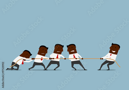 Tug of war business competition