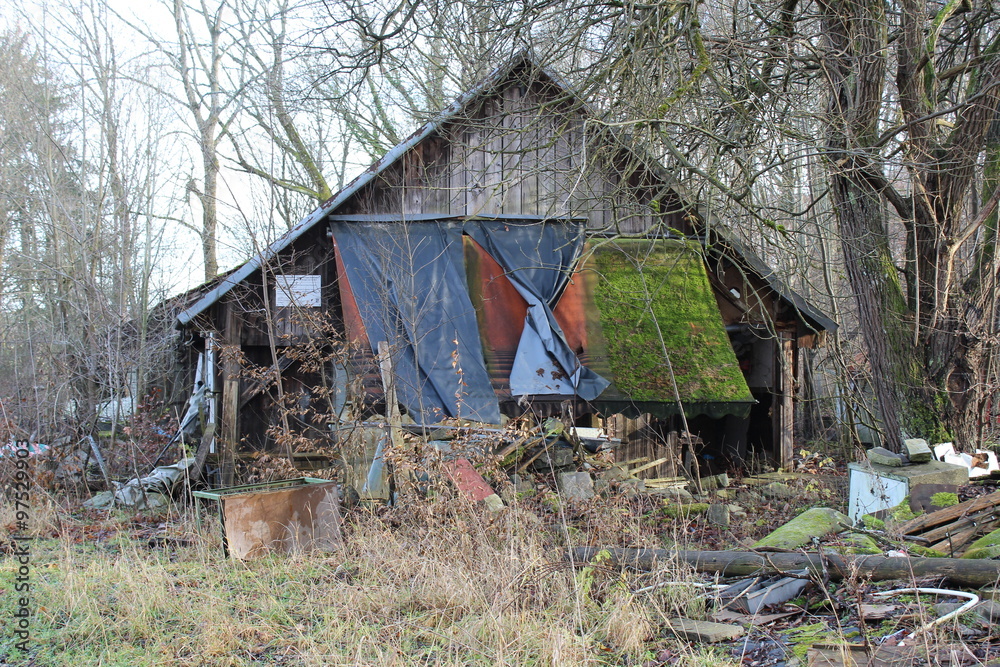 Obraz premium Hütte im Zerfall