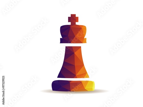 Chess king. board game.
