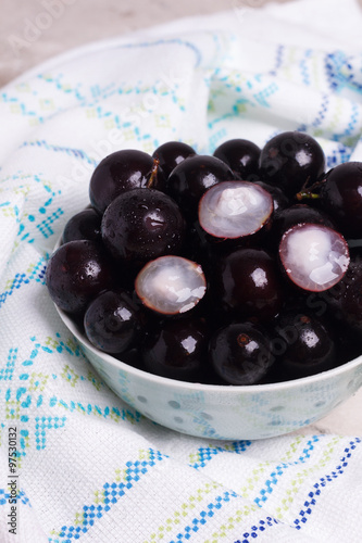 Berry Jaboticaba in bowl photo