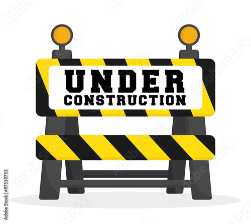 Under construction barrier design © djvstock