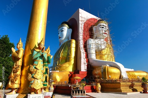  Kyaikpun Pagoda is a pagoda in the  Bago city, myanmar. Most notably, Kyaik Pun Pagoda is the home to the Four Seated Buddha shrine photo