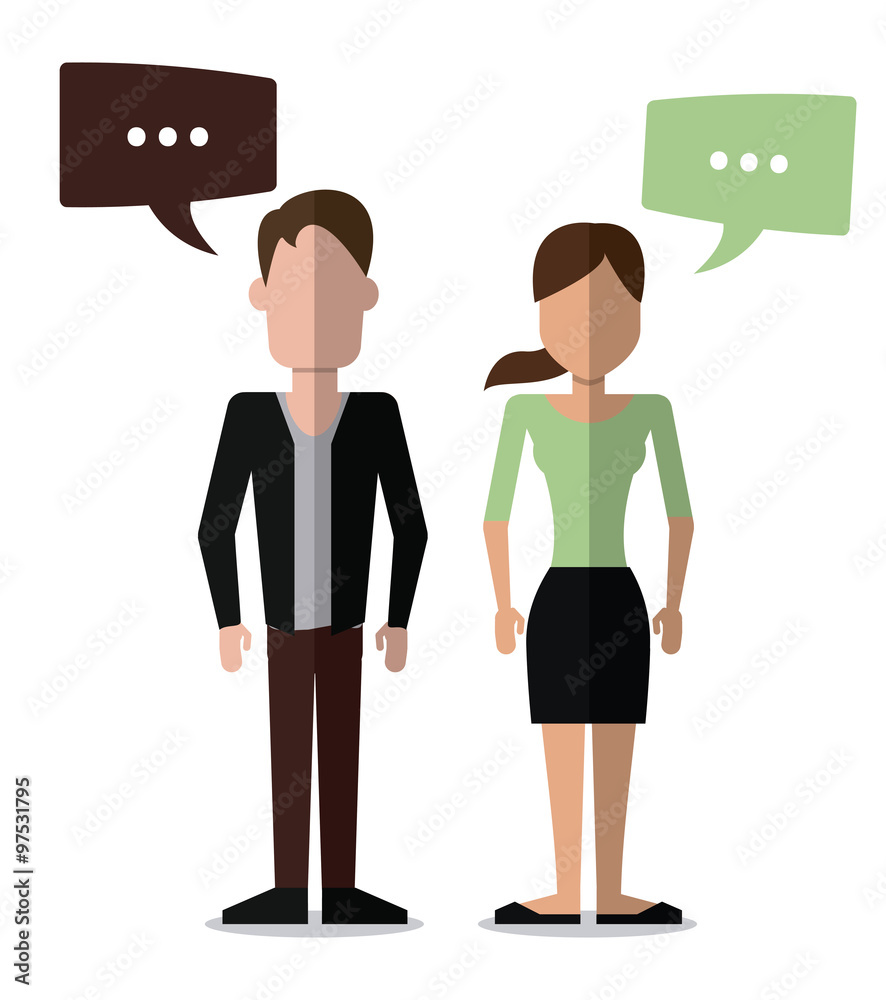 Fototapeta premium Conversation icons design 