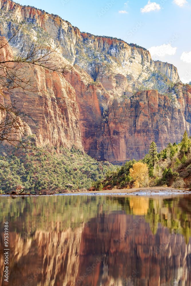 Travelling in the famous Zion National Park