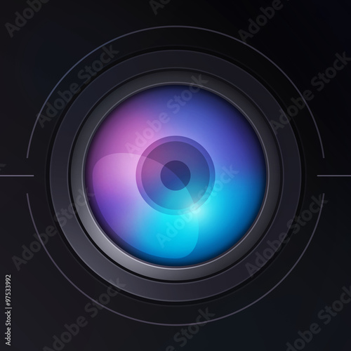 Stylized camera lens v1