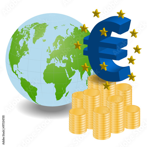 European Central Bank(ECB), vector illustration