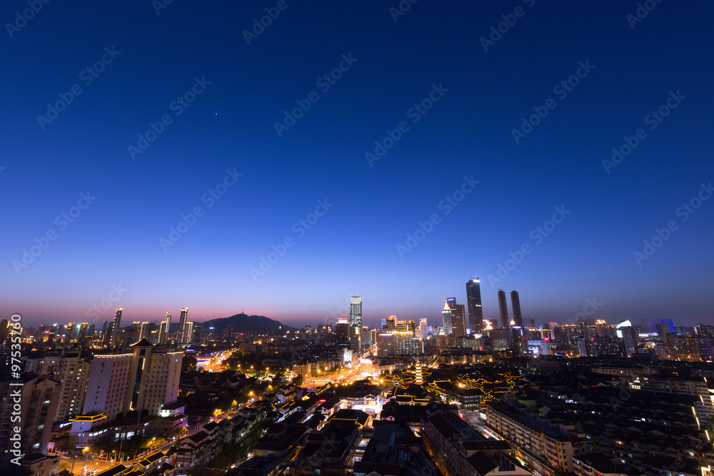 Chinese city at night