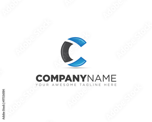 C initial logo design
